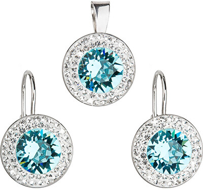 Evolution Group - Pavona - Sada á la Kate Middleton 39107.3 light turquoise (náušnice, přívěsek)
