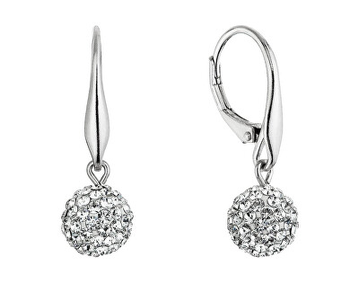 Evolution Group - Pavona - Stříbrné náušnice Kuličky s krystaly Swarovski 31326.1