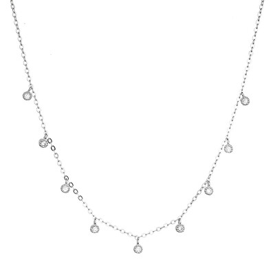 Evolution Group - Pavona - Stříbrný náhrdelník s čirými zirkony 12056.1 crystal