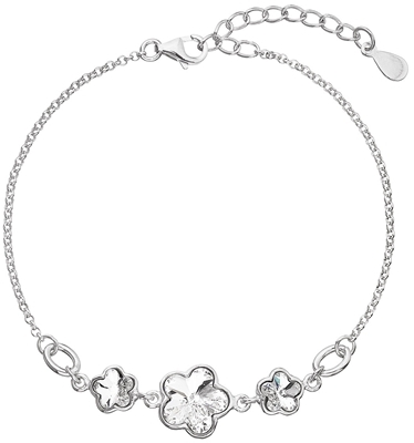 Evolution Group - Pavona - Stříbrný náramek s krystaly Swarovski 33112.1