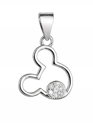 Evolution Group - Pavona - Stříbrný přívěsek Mickey Mouse se zirkony 14012.1