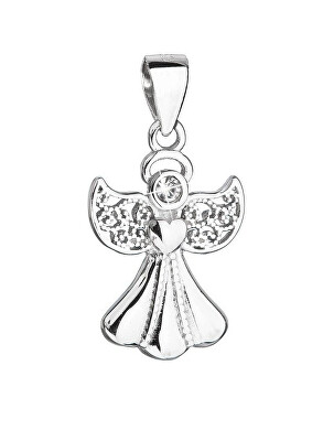Evolution Group - Pavona - Stříbrný přívěsek s krystalem Swarovski Andělíček 34262.1