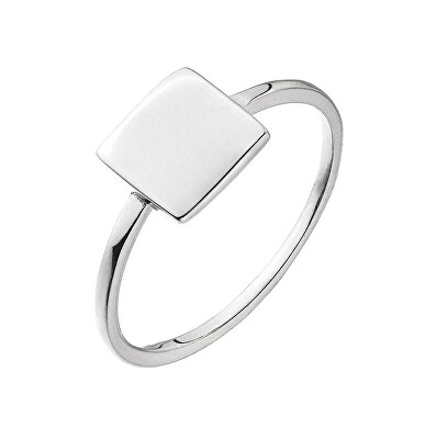 Evolution Group - Pavona - Minimalistický stříbrný prsten Čtvereček 65018