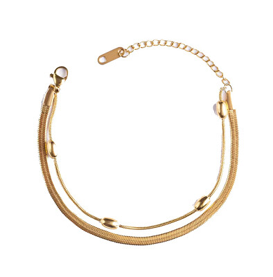 Emily Westwood - Dvojitý pozlacený náramek z oceli Elysian EWB250173G