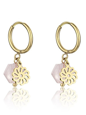 Emily Westwood - Slušivé kruhové náušnice s krystaly Khloe EWE23062G