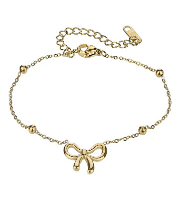 Emily Westwood - Slušivý pozlacený náramek Mašlička EWB24008G