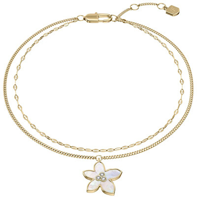 Fossil - Colier dublu cu sidef Floare Sutton JF04971710