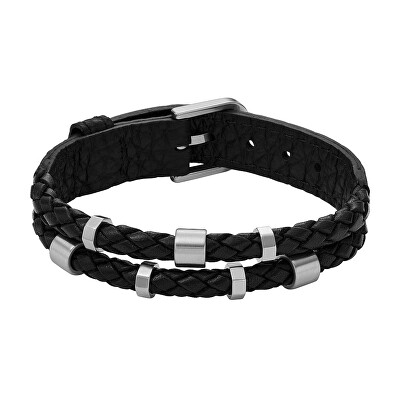 Fossil - Elegantní kožený náramek Essentials JF04473040