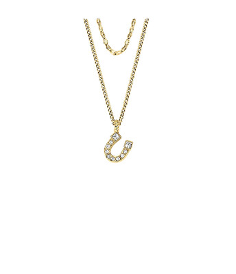 Fossil - Elegantní pozlacený náhrdelník pro štěstí Podkova JF04906710