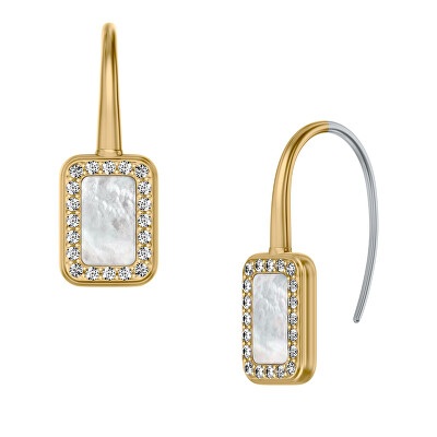 Fossil - Cercei suspendați placați cu aur cu sidef Raquel JF04999710