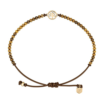 Fossil - Brățară maro din șnur Arborele vieții Mini Moments JA7326710