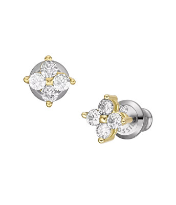 Fossil - Jemné pozlacené náušnice pecky Hazel JOF00997710