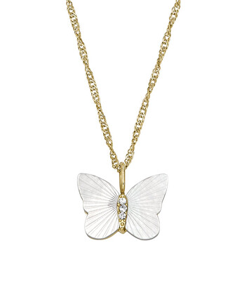 Fossil - Krásný pozlacený náhrdelník Radiant Wings JF04424710