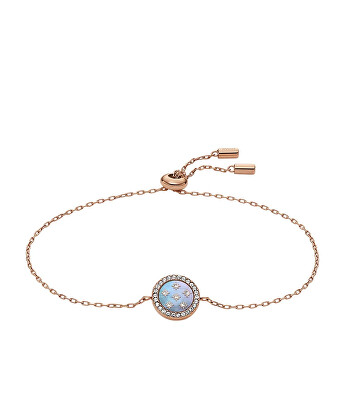 Fossil - Pozlacený náramek se zirkony Mother of Pearl JF04937791