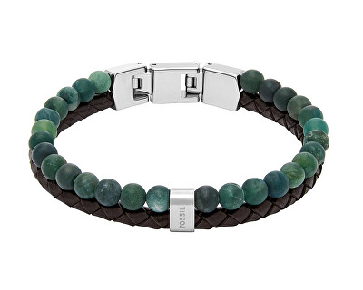 Fossil - Moderní dvojitý náramek pro muže JF04854040