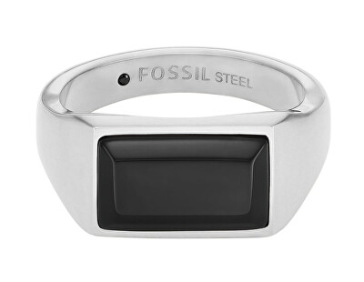 Fossil - Moderní pánský prsten z oceli All Stacked Up JF04603040