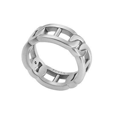 Fossil - Moderní pánský prsten z oceli Heritage D-Link JF04409040