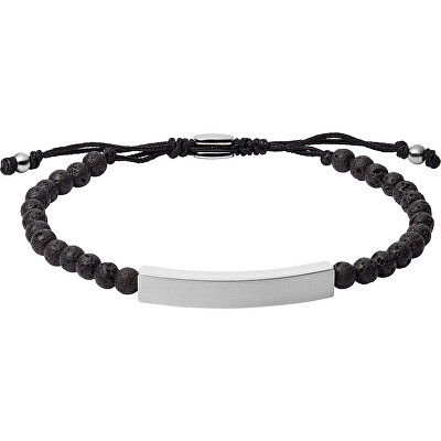 Fossil - Módní korálkový náramek z lávového kamene Vintage Casual JF03247040