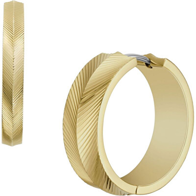 Fossil - Nadčasové pozlacené kruhy Harlow Linear JF04537710