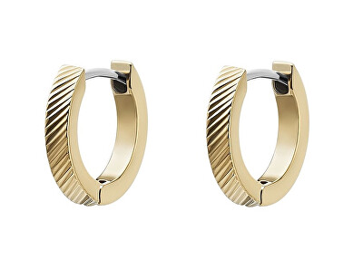 Fossil - Elegantní pozlacené kruhy Harlow JF04771710