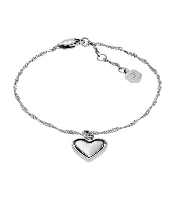 Fossil - Něžný ocelový náramek Srdíčko JF04837040