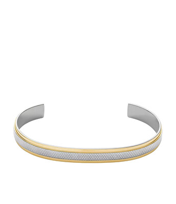 Fossil - Otevřený pevný náramek pro muže Knox JF04916998