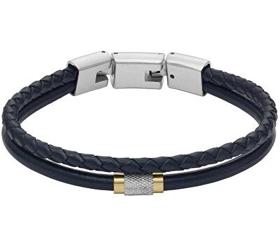 Fossil - Pánský dvojitý kožený náramek JF04703998