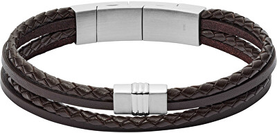 Fossil - Pánský kožený náramek JF02934040