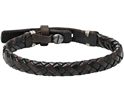 Fossil - Pánský vintage náramek z kůže JA5932716