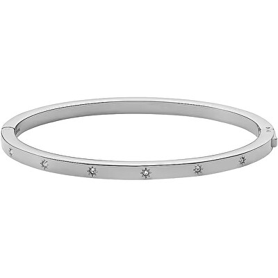 Fossil - Pevný ocelový náramek se zirkony Shine Bright JF04420040