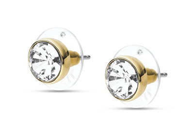 Fossil - Pozlacené náušnice pecky s krystalem JOA00668710
