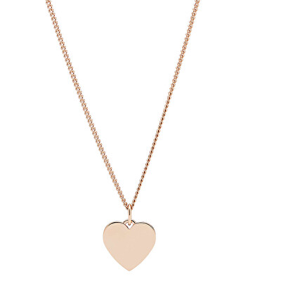 Fossil - Pozlacený náhrdelník se srdíčkem JF03021791 (řetízek, přívěsek)