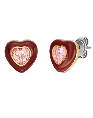 Fossil - Srdíčkové náušnice s krystaly Candy Hearts JA7228710