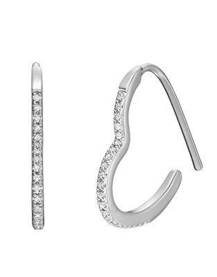 Fossil - Romantické náušnice Srdce s krystaly JA7230040