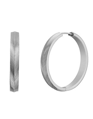 Fossil - Slušivé kruhové náušnice Harlow Linear JF04668040