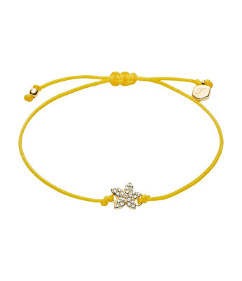 Fossil - Brățară cu șnur galben Sutton Mini Moments JA7308710