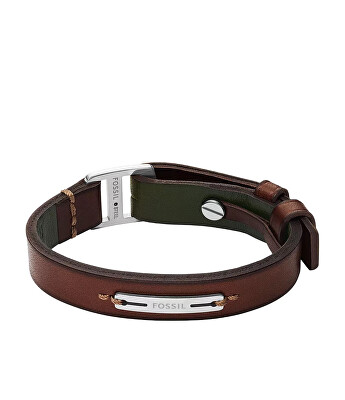 Fossil - Stílusos bőr karkötő férfiaknak JF04963040