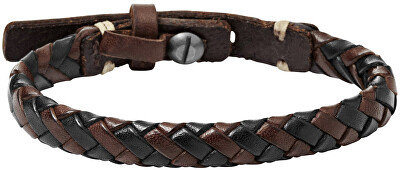 Fossil - Kožený vintage náramek JA5932716
