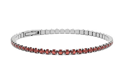 Furiosa - Tenisový náramek s červenými krystaly Swarovski SB-CHERRYTENNIS-S