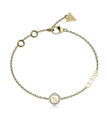 Guess - Blyštivý pozlacený náramek se zirkony Tiny Dancer JUBB04644JWYG