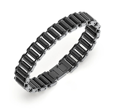 Guess - Černý ocelový náramek pro muže Race JUMB04411JWGMT/U