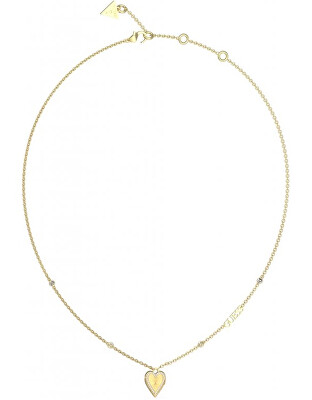 Guess - Dámský pozlacený náhrdelník Love Me Tender JUBN03241JWYGT/U
