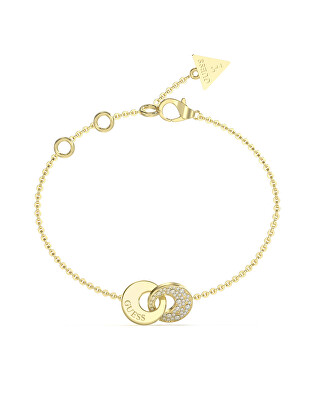 Guess - Dámský pozlacený náramek Blooming Summer JUBB05220JWYG