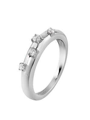 Guess - Designový stříbrný prsten s krystaly Nuances JSBR04542JWRH