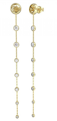 Guess - Dlouhé pozlacené náušnice Perfect Illusion JUBE03379JWYGT/U