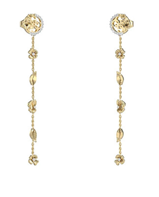 Guess - Dlouhé pozlacené náušnice 4 Love JUBE05040JWYGT/U