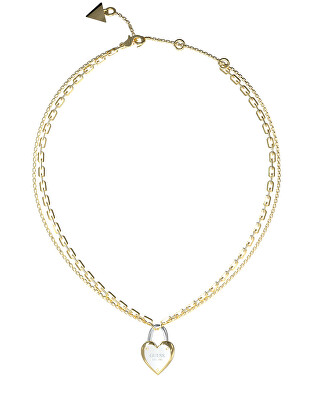 Guess - Dvojitý dámský náhrdelník All You Need is Love JUBN04208JWYGRHT/U