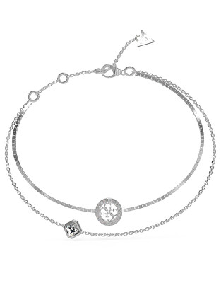 Guess - Dvojitý ocelový náramek 4G Crush JUBB04160JWRH
