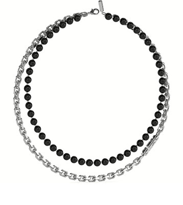 Guess - Dvojitý pánský náhrdelník Edgy Styles JUMN04050JWSTBKT/U