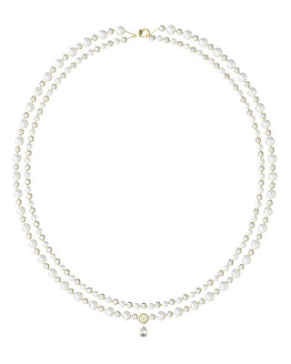 Guess - Dvojitý perličkový náhrdelník Tiny Pearly JUBN05576JWYGT/U